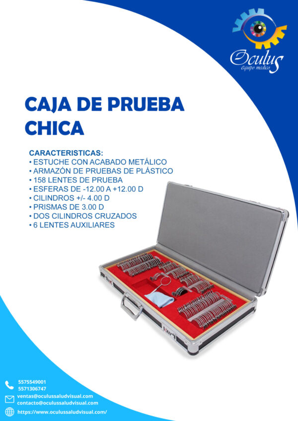 CAJA DE PRUEBAS CHICA Caja de pruebas chica