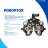 Foroptor metálico con accesorios