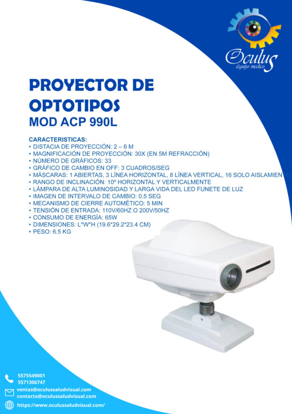PROYECTOR DE OPTOTIPOS Proyector de Optotipos