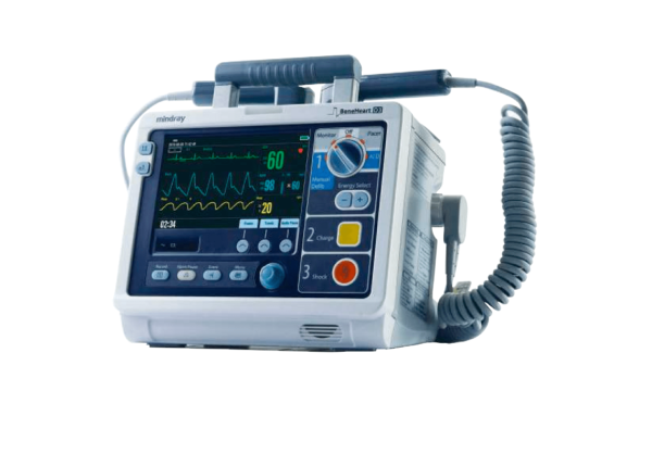 DESFIBRILADOR BIFÁSICO PROFESIONAL-CON ECG, RESP, SPO2, DEA Y MARCAPASOS BENEHEART D3
