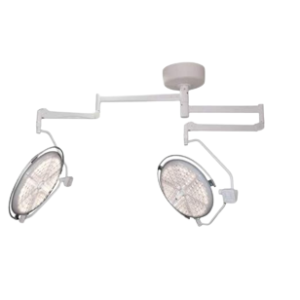 Lámpara de Cirugía LED con 2 Satélites de Techo con 160,000 Luxes LED Verde PANALEX 2 PLUS Lámpara de cirugia LED con 2 Satelites para techo