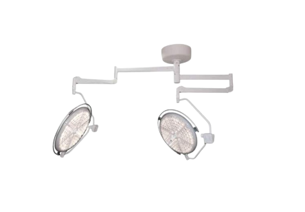 Lámpara de Cirugía LED con 2 Satélites de Techo con 160,000 Luxes LED Verde PANALEX 2 PLUS Lámpara de cirugia LED con 2 Satelites para techo