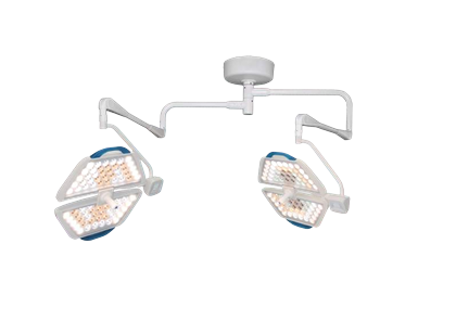Lámpara de cirugía LED con 2 Satélites de Techo con 160,000 Luxes Cada una PANALEX 2 Lámpara de cirugía LED con 2 Satélites con 160,000 LUXES cada uno