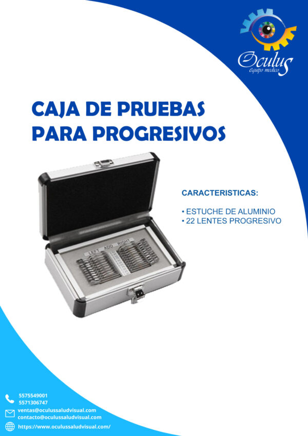 CAJA DE PRUEBAS PARA PROGRESIVOS Estuche de progresivos