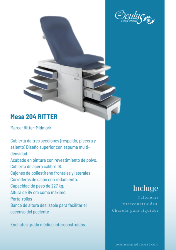 Mesa 204 RITTER Mesa de exploración RITTER 204