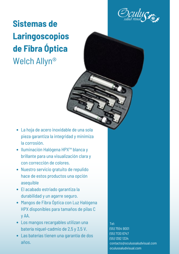 Sistemas de Laringoscopios de Fibra Óptica Sistemas de Laringoscopios de Fibra Óptica