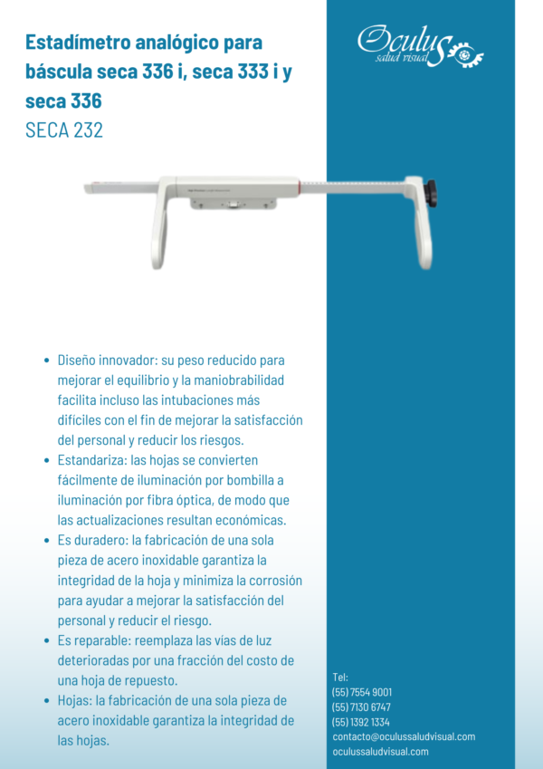seca 232 Estadímetro analógico para báscula