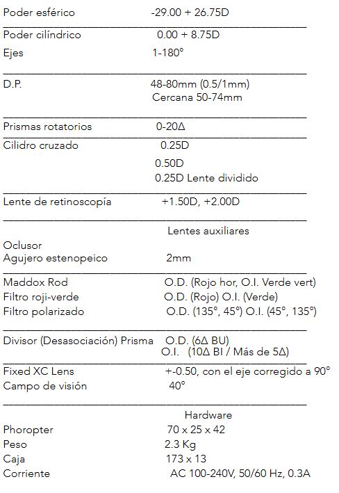 Captura Phoroptor digital DR-R1